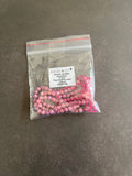 1 fil Tourmaline rose facettes 4mm