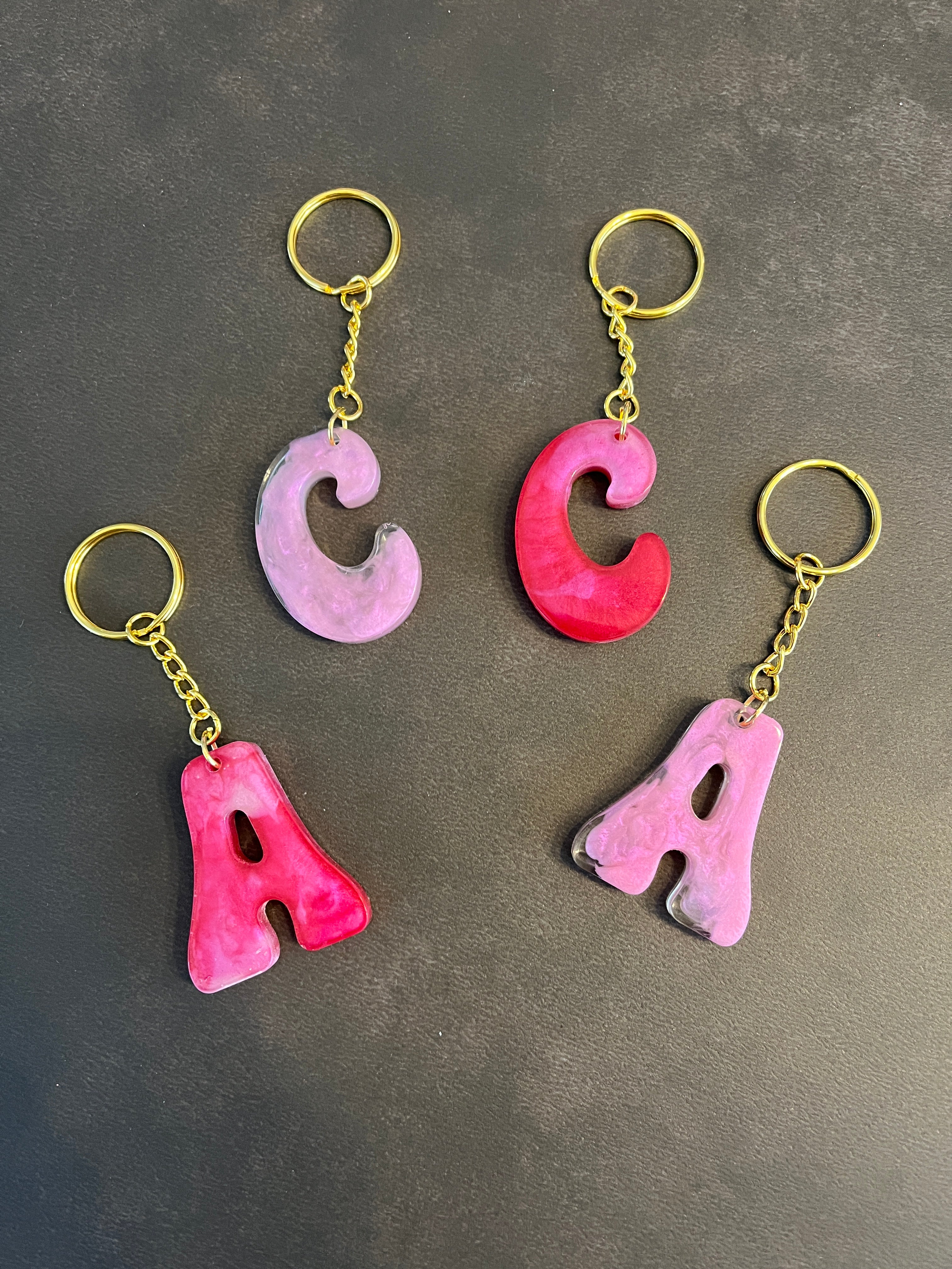 Porte clé lettre personnalisé