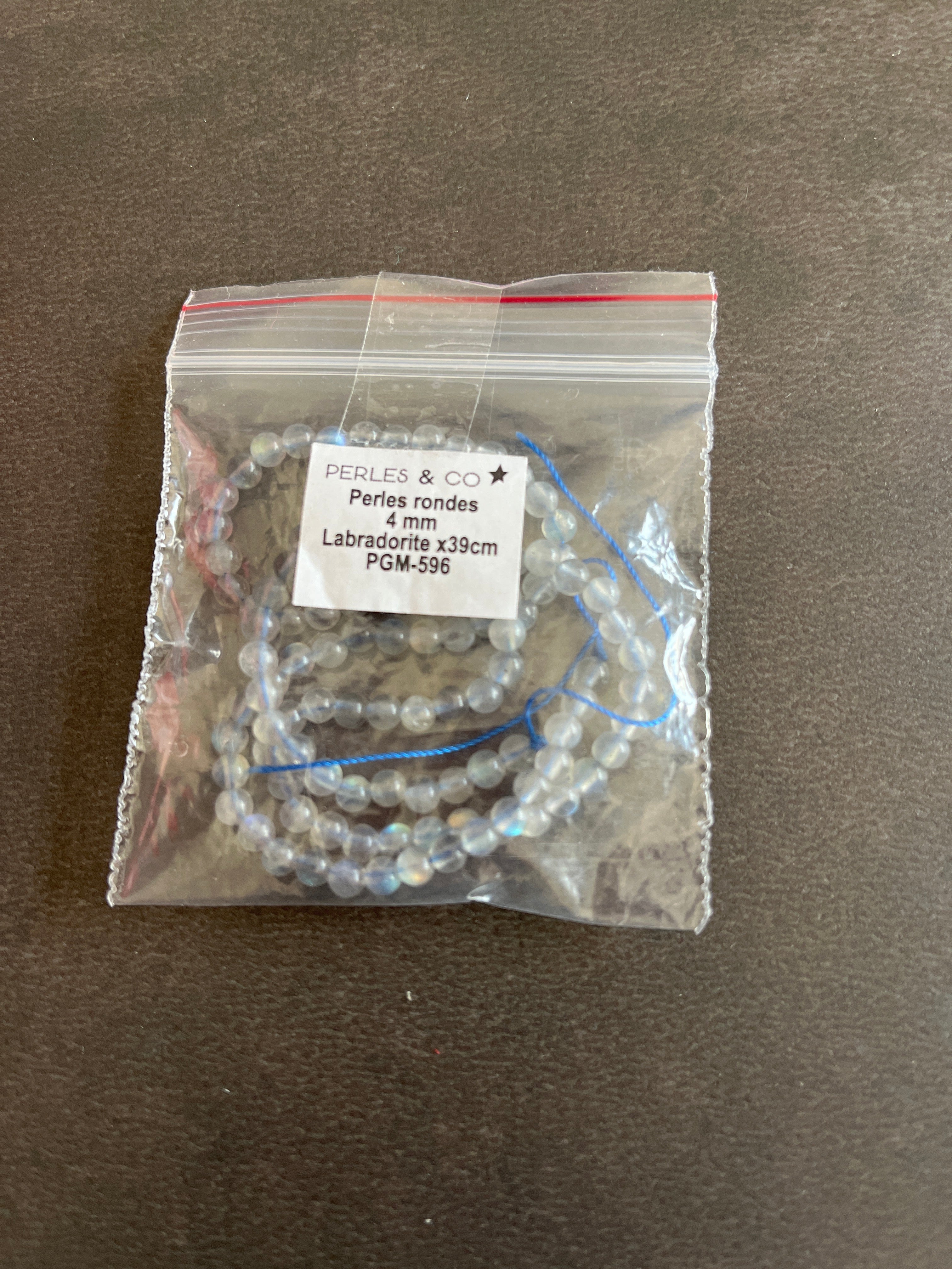 1 fil LABRADORITE 4mm