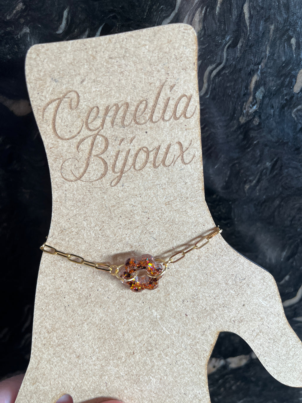 Bracelet pampille cuivré