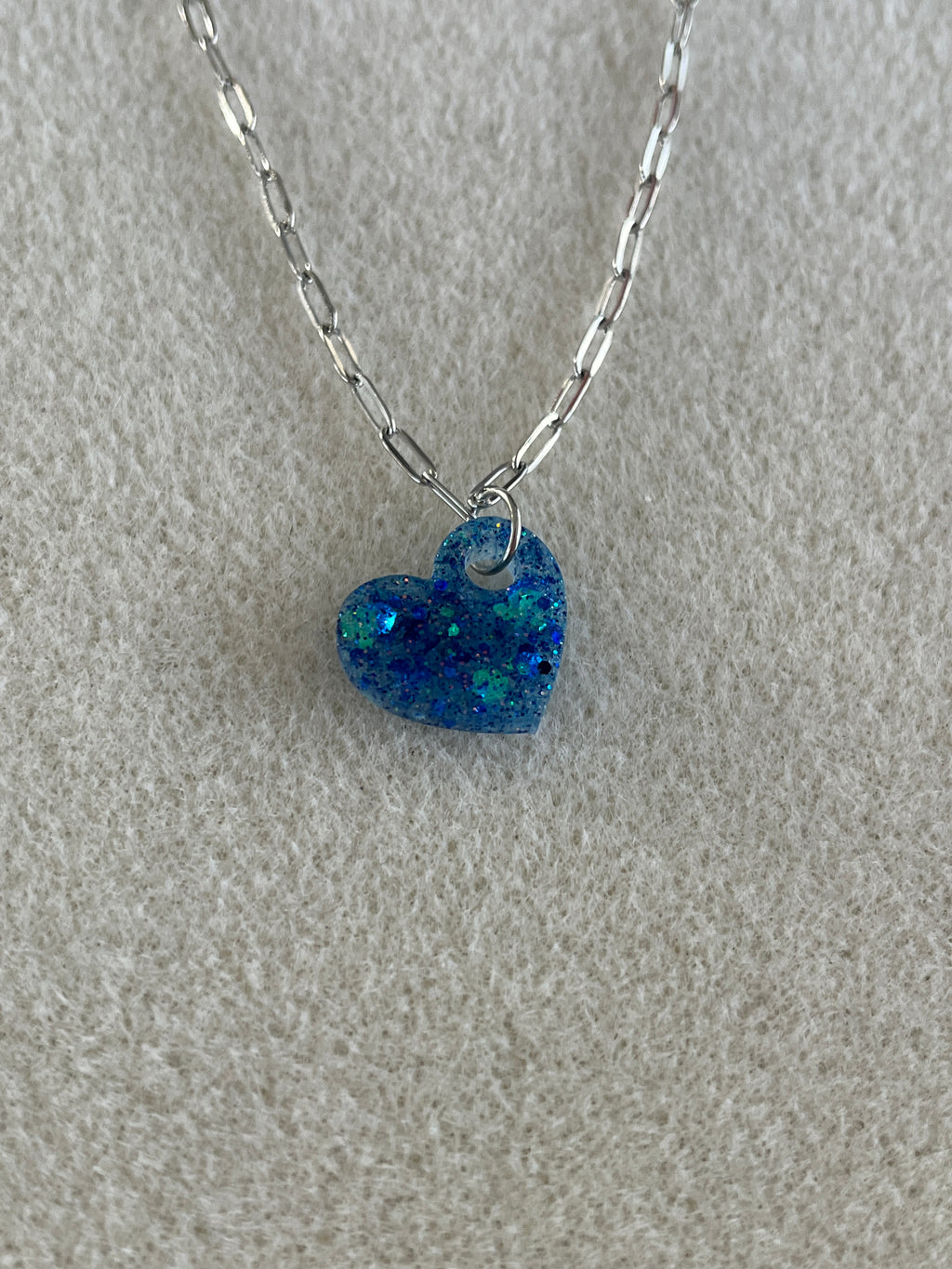 Collier pampille bleu