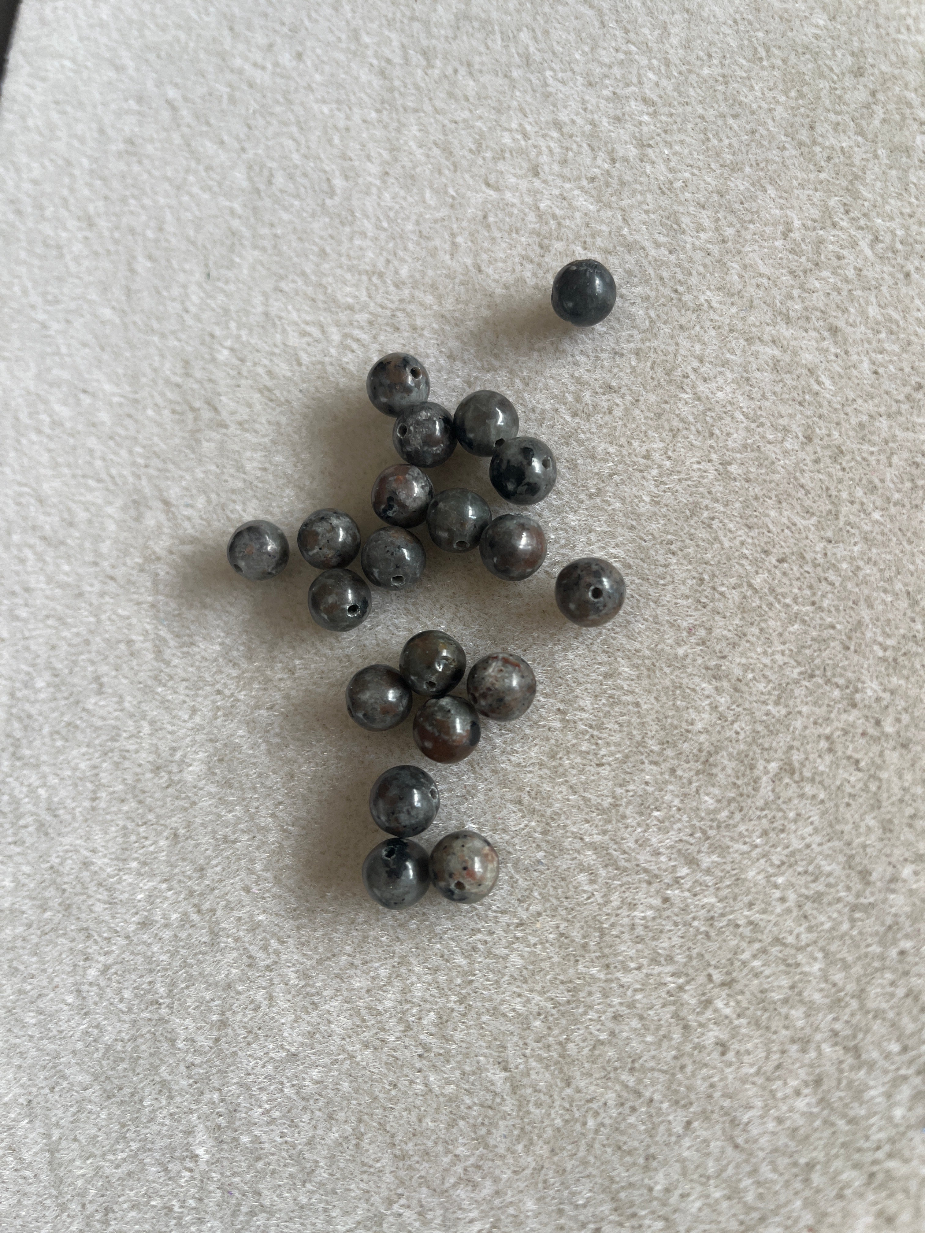 10 perles SYÉNITE 6mm