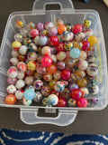 144 perles résine 16mm