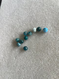 10 perles APATITE TANZANIE
