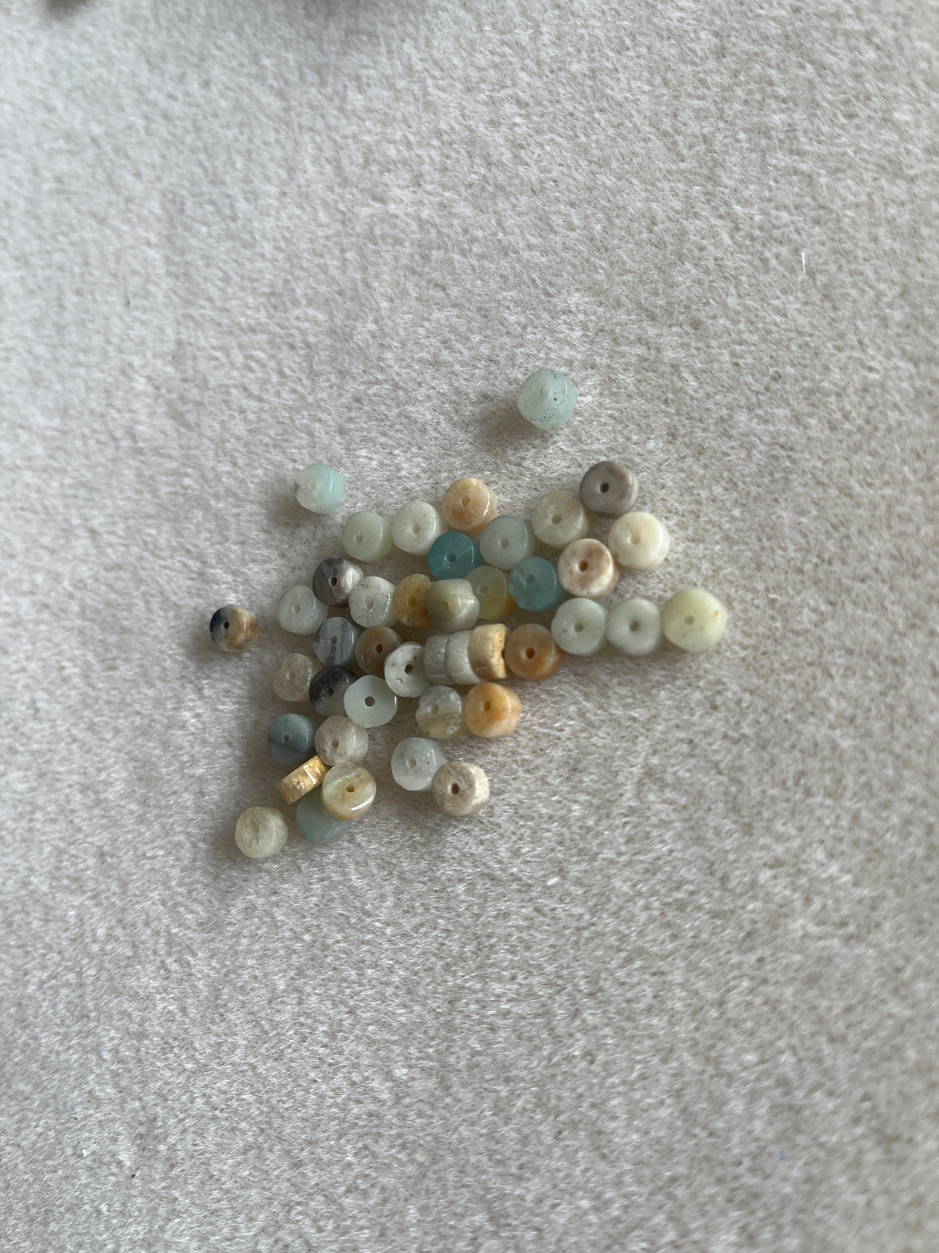 15 perles AMAZONITE TEINTÉE