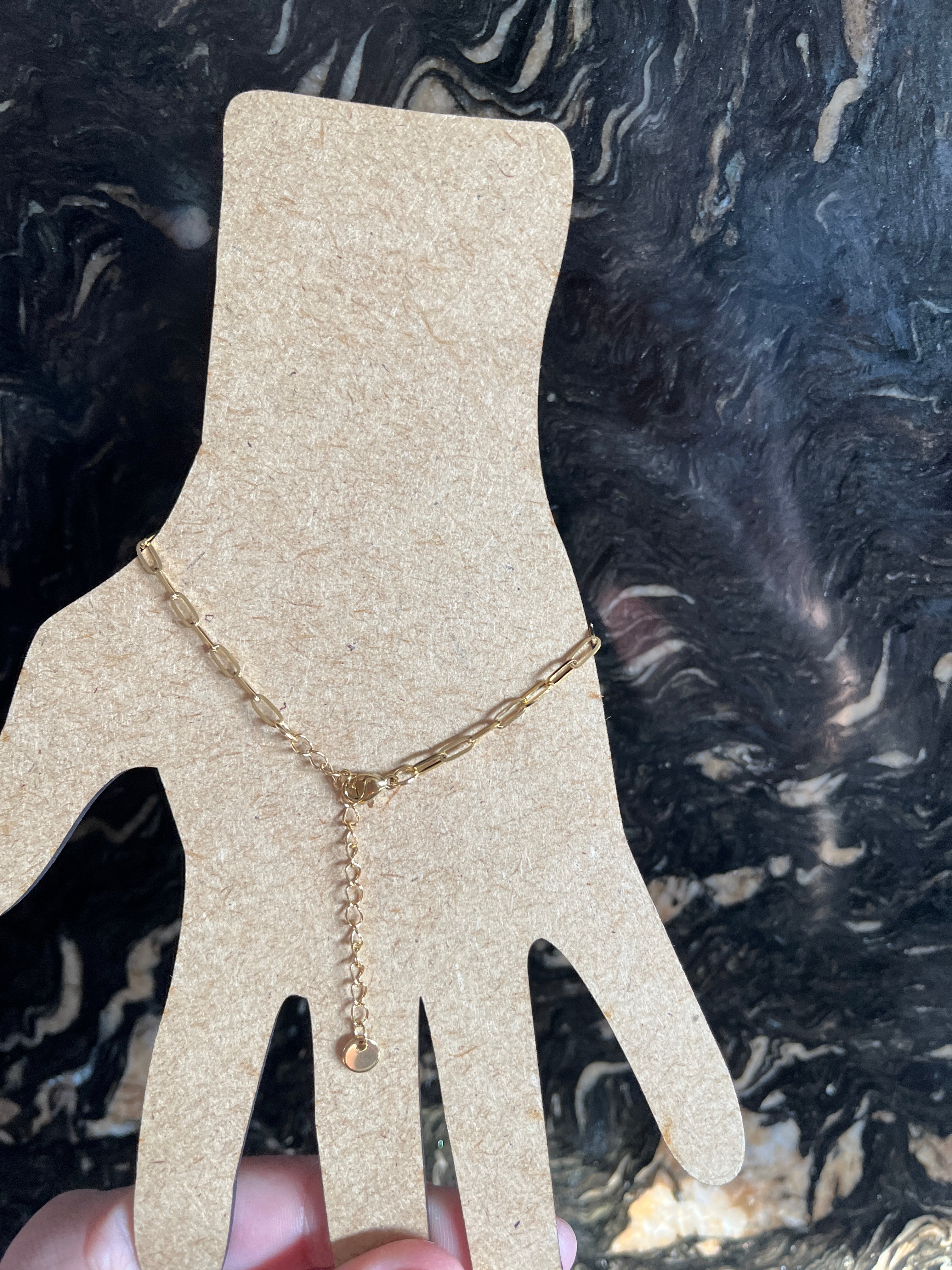 Bracelet pampille corail