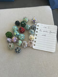 Lot 5 - 20 perles fleurs