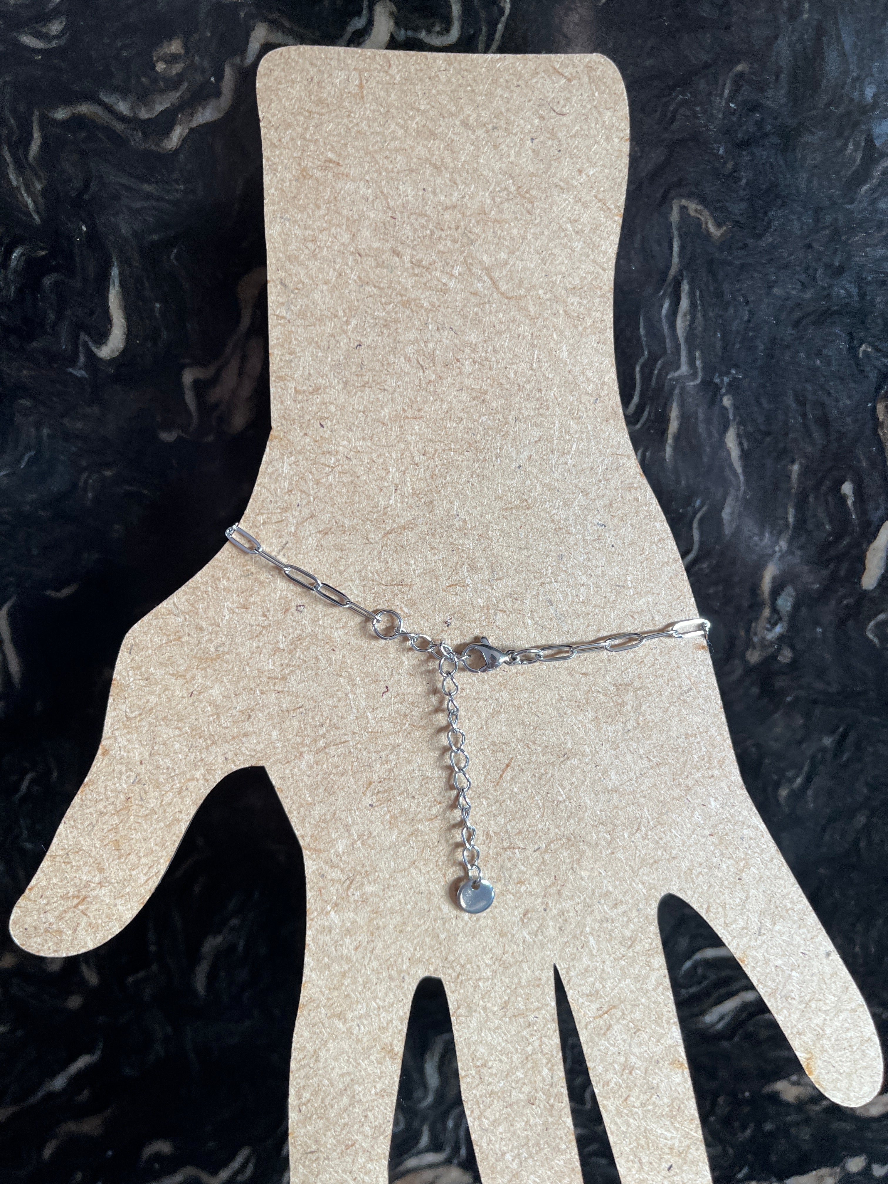 Bracelet pampille magical purple argenté