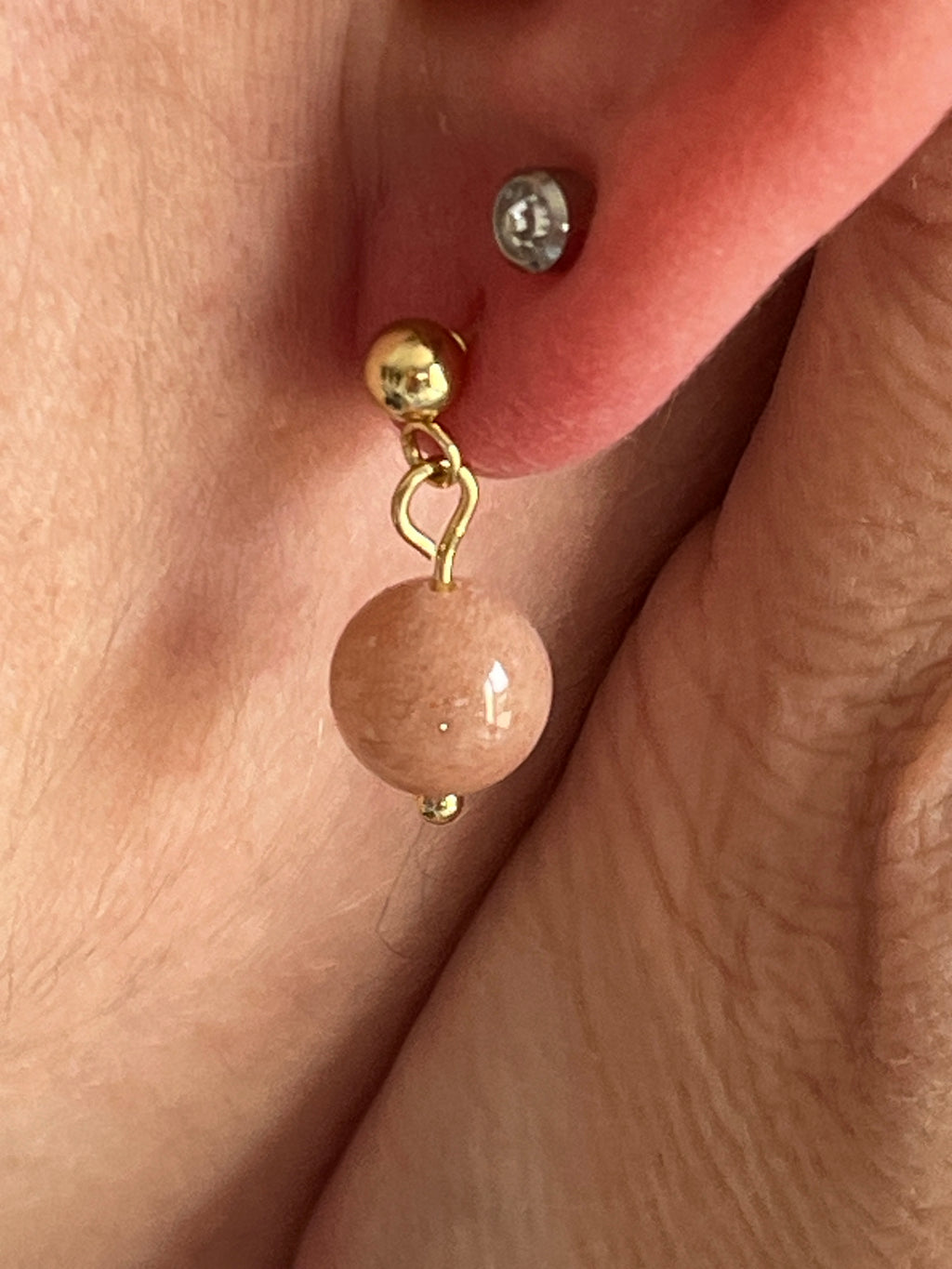 Boucles d'oreilles pierre de soleil