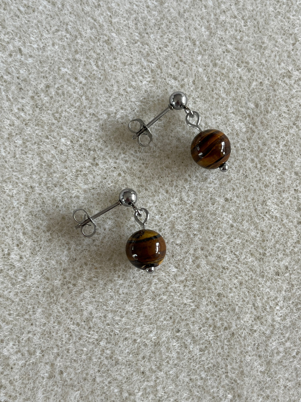 Boucles d'oreilles œil de tigre