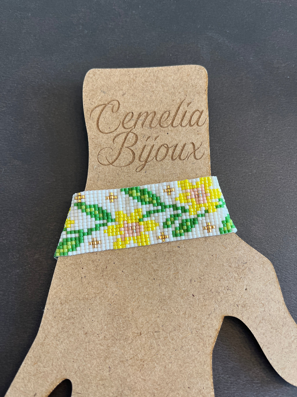 Bracelet Fleurs jaunes