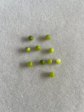 10 perles PÉRIDOT 6mm