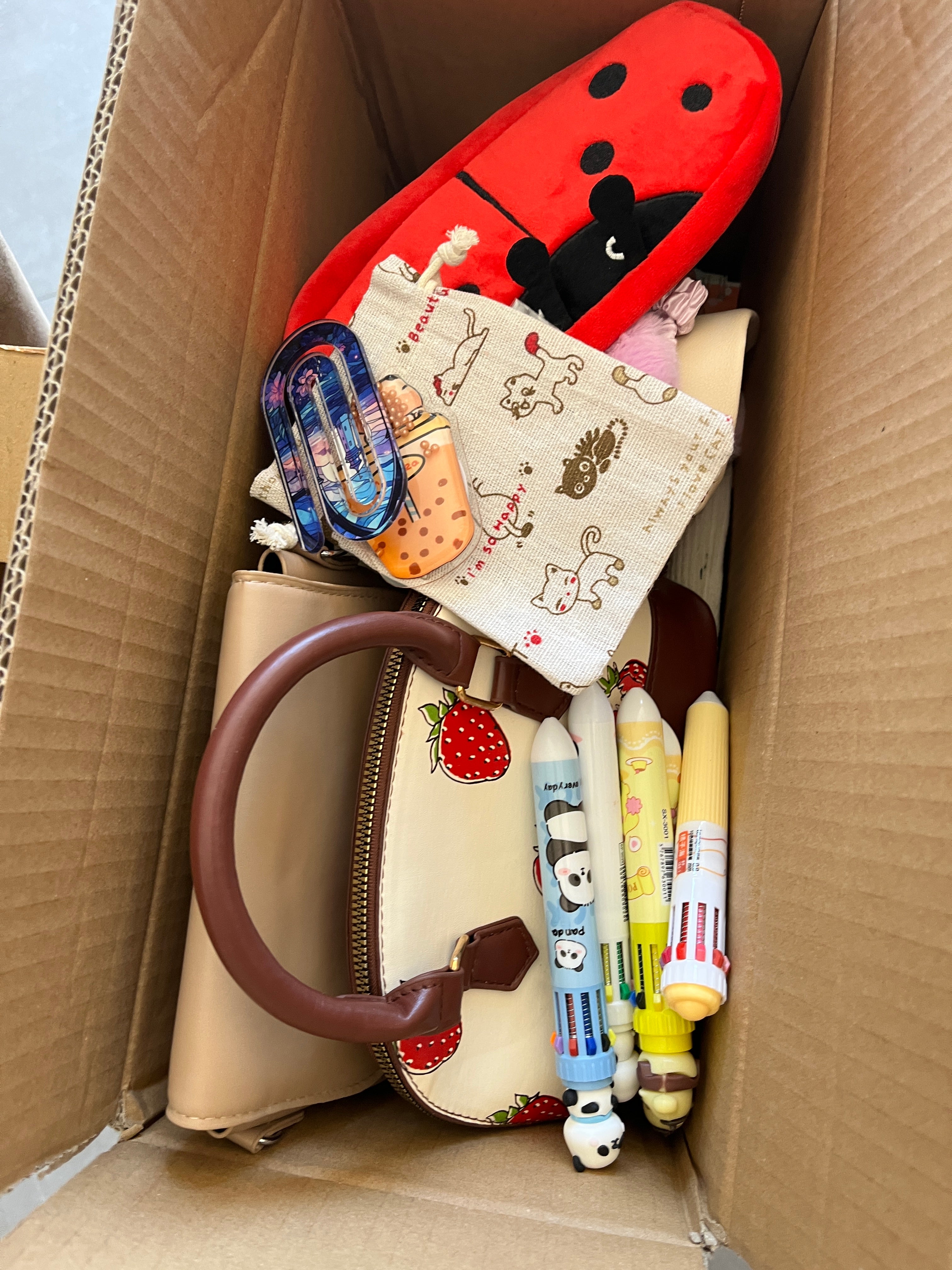 Box carnets sacs trousses