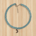 Collier bleu et lune