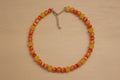 Collier orange et jaune