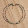 Collier double tour printanier