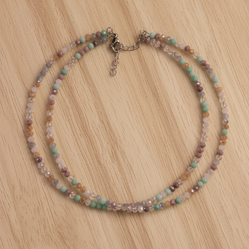 Collier double tour printanier