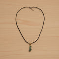 Collier avec pendentif Aventurine verte chips