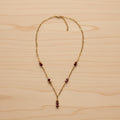 Collier rouge et doré