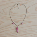 Collier perles roses