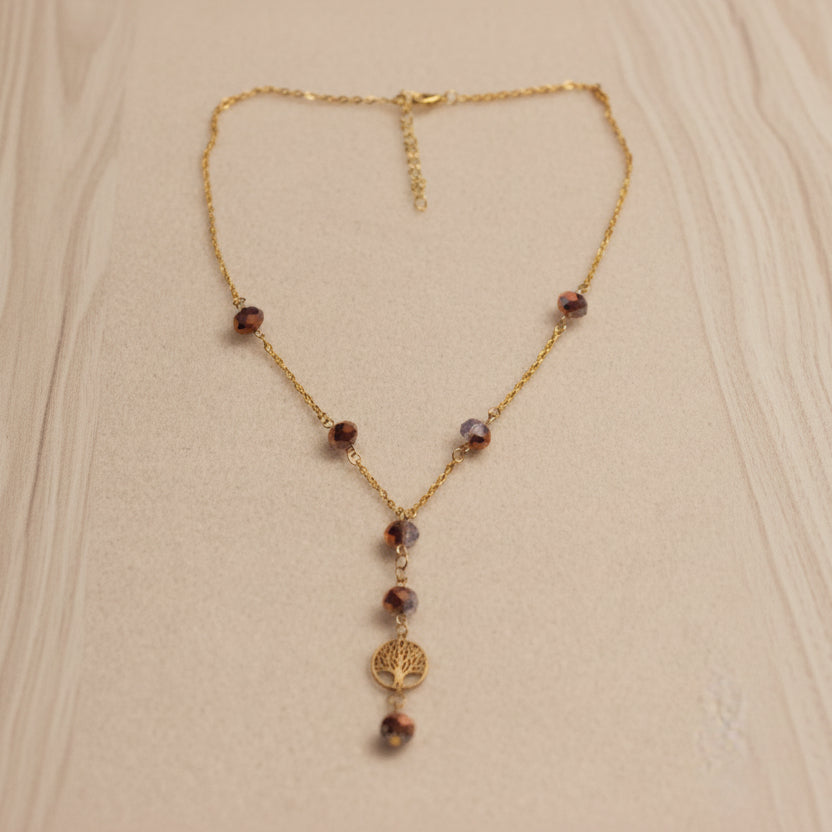 Collier bicolore cuivré
