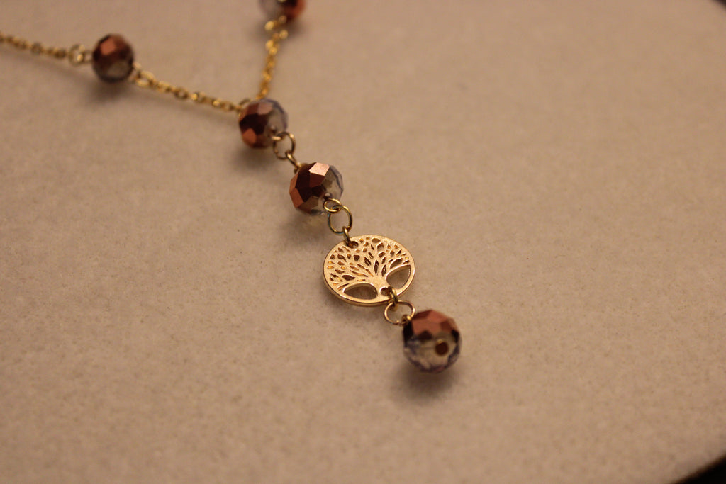 Collier bicolore cuivré