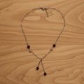 Collier pierre de sable et quartz rose