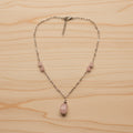 Collier quartz rose avec pendentif
