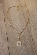 Collier charm coeur