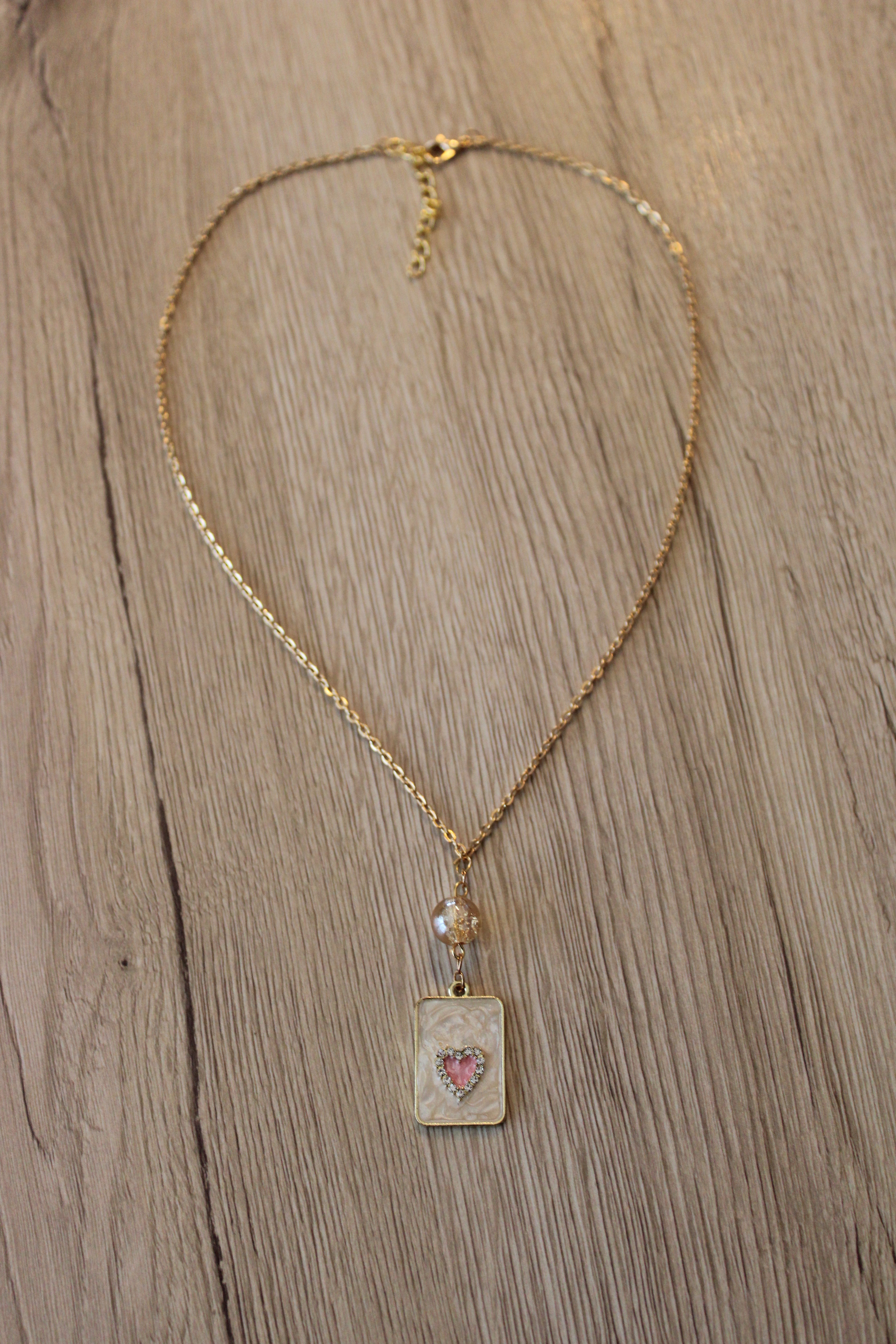 Collier charm coeur