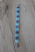 Bracelet rayé bleu
