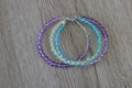 Bracelet trois tours multicolore