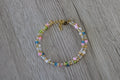 Bracelet double doré et multicolore