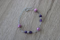 Bracelet améthyste et howlite rose