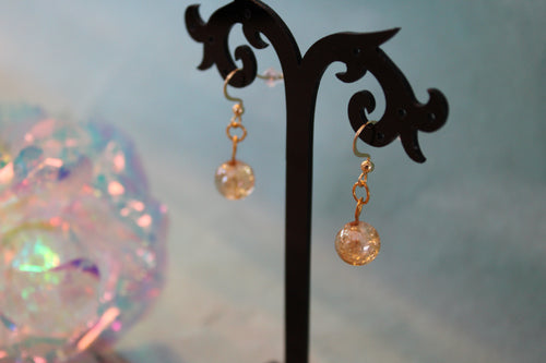 Boucles d'oreilles dorées shiny