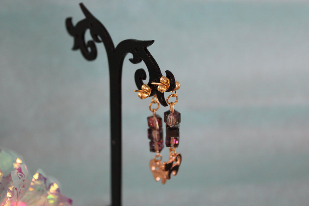 Boucles d'oreilles chats noirs