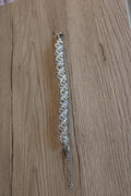 Bracelet aurore boréale et argenté
