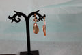 Boucles d'oreilles perles ovales champagnes