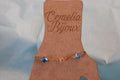 Bracelet perles cubes rose et bleu