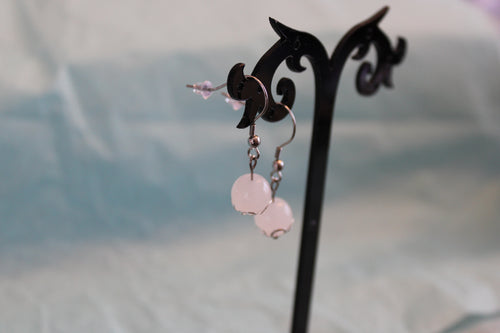 Boucles d'oreilles mystère argenté